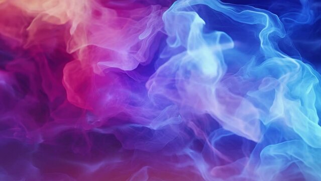 Digital abstract motion background design. Colorful smoke explosion in black background. HD video animation 4K