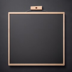 blank clipboard with chalk