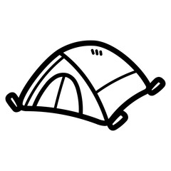 tent line icon style