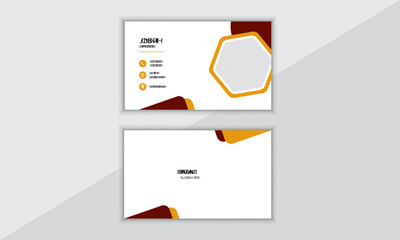 Professional creative modern minimalist business card design template .