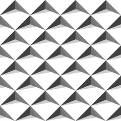 Monochrome Seamless pattern, Geometric layer. Vector Illustration