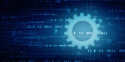 Process management, optimization operation, fix strategy industry, transmission gears wheel, software update status, Cog Gear Wheel on the technology abstract background