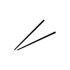 Chopsticks icon flat trendy style illustration on white background..eps