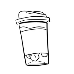 coffee hand draw