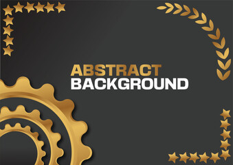 background with golden frame