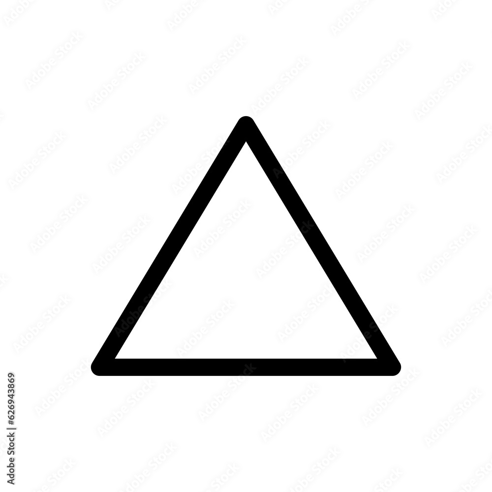 Aufkleber triangle icon,vector illustration.triangle icons graphic design vector symbols.flat design style. ve