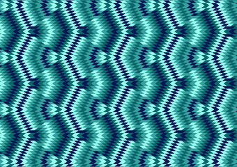 Green Square arrow triangle line pattern cover background