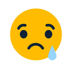 cry face emoticon