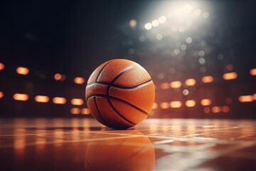 Basketball ball gym. Generate Ai