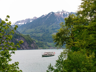 passenger boat for navigation and docking.