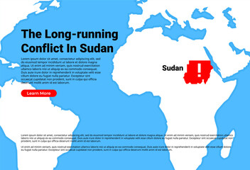 A military armed conflict is continuing in Sudan.