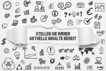 Stellen Sie immer aktuelle Inhalte bereit