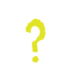 Doodle Question Mark Colourful 