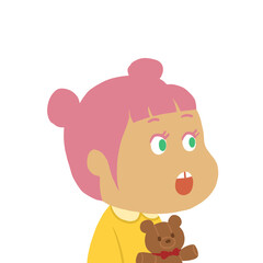 child with teddy bear