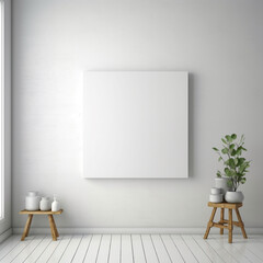Alexiukas_blank_white_canvas_on_a_wall_minimalistic_white_wall_