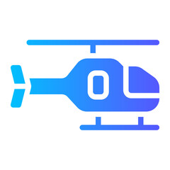 helicopter gradient icon