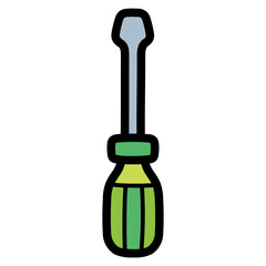 screwdriver filled outline icon style