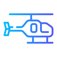 helicopter gradient icon