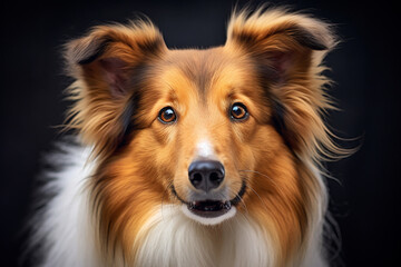 Fototapeta premium portrait of a Collie Dog 