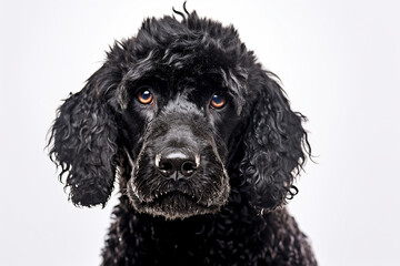 Portrait of a poodle dog 