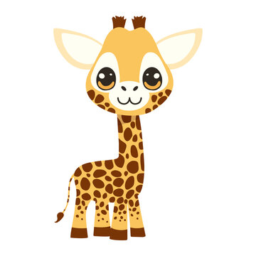 funny cute giraffe cartoon