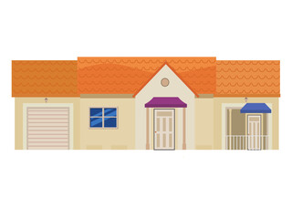 House traditional building. Mansion home, apartment