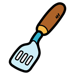 spatula filled outline icon style