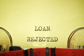 Loan rejected text