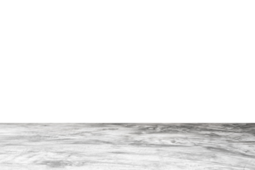 Empty gray concrete floor isolated on white background