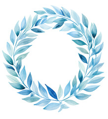 watercolor laurel wreath award  illustration 