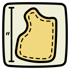 pattern filled outline icon style