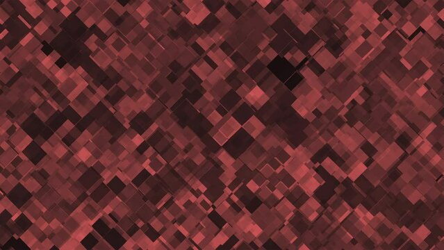 Brown diamond square pattern motion background loop