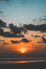 Beautiful Atlantic Ocean sunset view