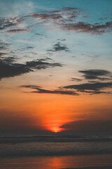 Fototapeta na wymiar Beautiful Atlantic Ocean sunset view