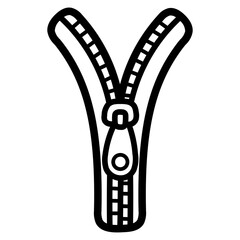 zipper line icon style © smalllike