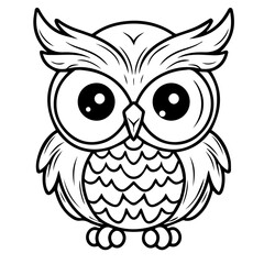 Naklejka premium Owl - vector illustration. Icon design on white background.