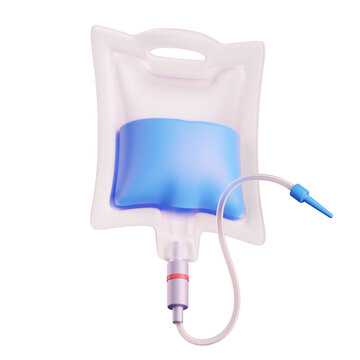 3d drip bag illustration