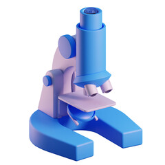3d microscope illustration