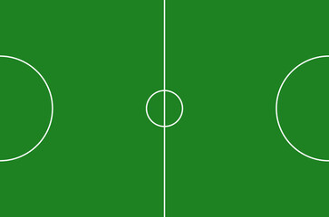 illustration of a football field. 