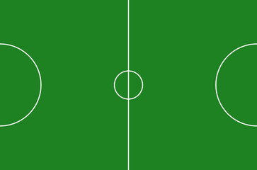 illustration of a football field. 