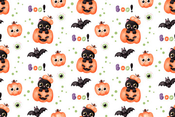 Halloween Background, Seamless Patterns, halloween, black cat, halloween pattern, cute background, pattern background, cute black cats