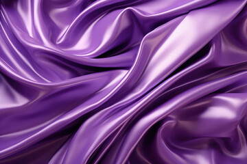Obraz premium Close up of a purple soft satin texture abstract background generative ai