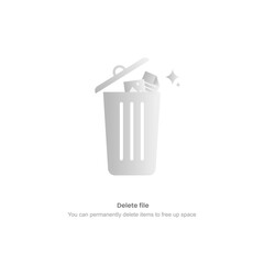 Delete files Illustration