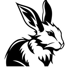 rabbit silhouette illustration
