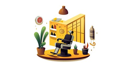 Naklejka premium illustration of a person