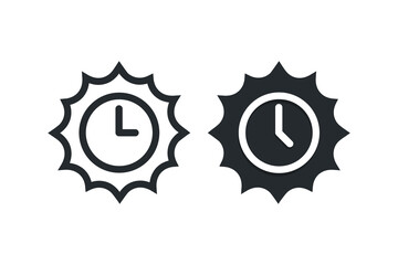 Sun time icon. Illustration vector