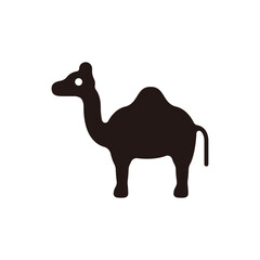 Camel icon.Flat silhouette version.