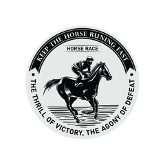 Horse Logo Design. Race Horse logo Inspiration Vector