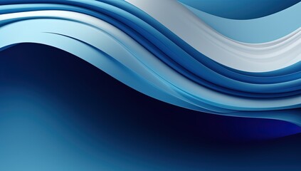 Fototapeta premium Wallpaper with Gradient Blue Shapes. Professional Background