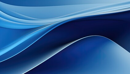 Wallpaper with Gradient Blue Shapes. Professional Background